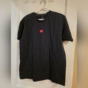Anti Social Social Club Black Tee with Red Accent